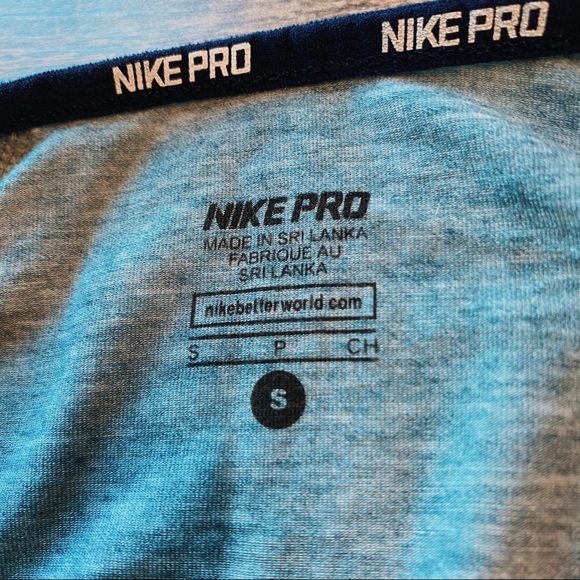 Nike Pro fitted running athleisure synthetic tee - Picture 13 of 16